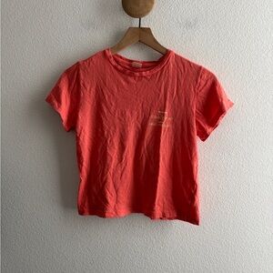 Re/Done HANES Ocean Front Martini Bar Tshit *FLAW*